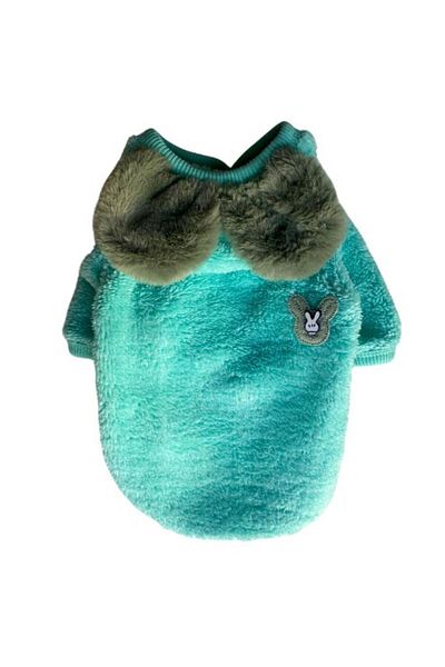 GedyCo Mint Peace - Plush Small Breed Dog Sweatshirt (Suitable for 2-9 kg Dogs)