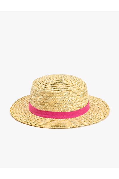 Koton Straw Hat with Band Detail