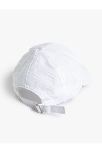 Koton Cotton Cap Hat - Slogan Embroidered