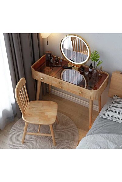 Ağaçsan Tivat Makyaj Masası Doğal Ağaç