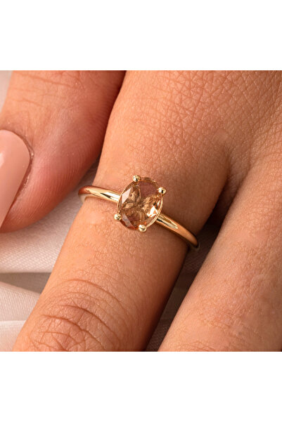 FasekGold 1.10 Karat Dik Sultanayt Taşlı Octagon Pırlanta Montörü 925 Ayar Gü...