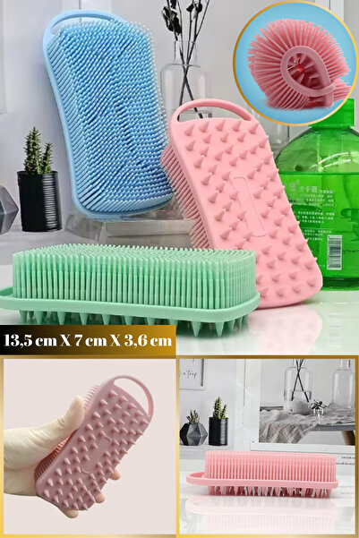 Hane Dostu Kendinden Askılı | Peeling ve Masaj Etkili Silikon Banyo Spa Fırça...