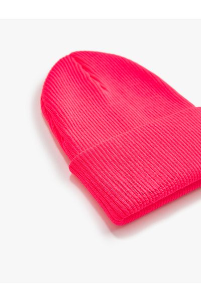 Koton Ribbed Knitted Beret
