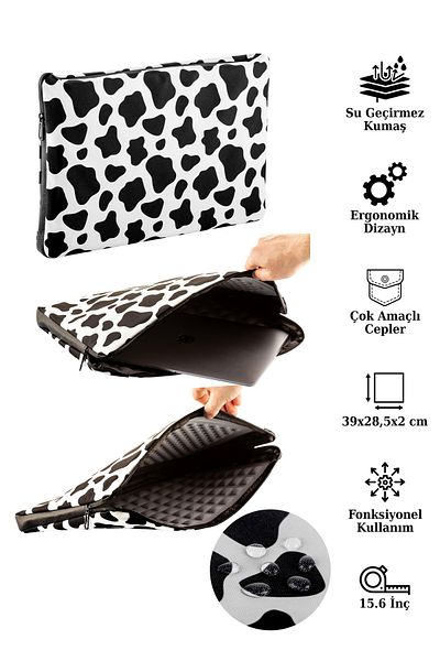 NS reliable Dalmatian Protective 13"-15.6" Computer Compatible Notebook Laptop Bag
