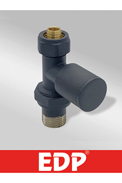 EDP Antrasi̇t Düz Radyatör Vanasi Metal Volan 16*2 Rakorlu Pex Uyumlu