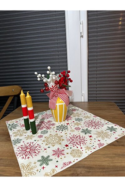 SmY Bag Christmas Themed Christmas Design Tablecloth - 50 50 Sizes