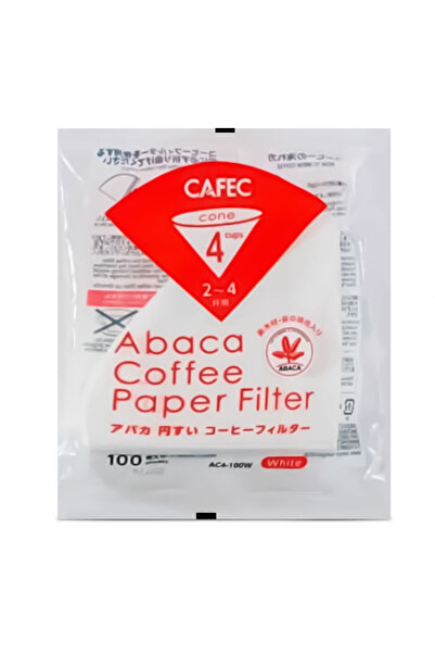 Cafec Paper filter v60 02 white100pcs