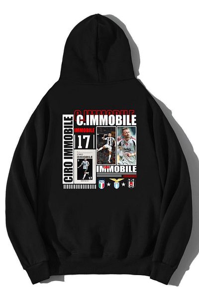 New Shine Унисекс суичър с качулка Ciro Immobile Oversize