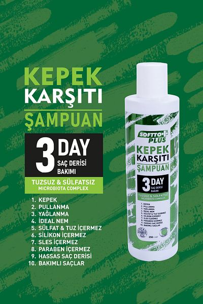 Softto Plus Natural Balance-Keeping Chamomile Shampoo - Anti-Dandruff, 250 Ml, Eleg.3347