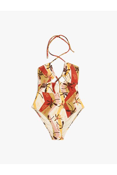 Koton Mayokini mit Neckholder und Blumenmuster