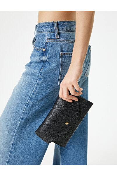 Koton Geantă portofel cu curea pentru carduri din piele artificială