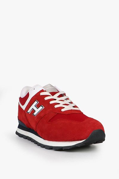 Hammer Jack Colombia Genuine Leather Red Men's Sneakers