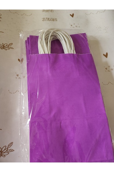 Nedi Büküm Saplı Karton Hediye Çantası 16x22x8cm (25 Adet)