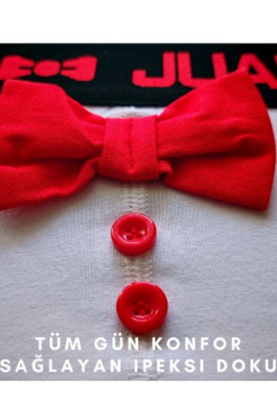 Juan Raul Men's Boxers - Bow Tie Detailed Gift Gift, Red