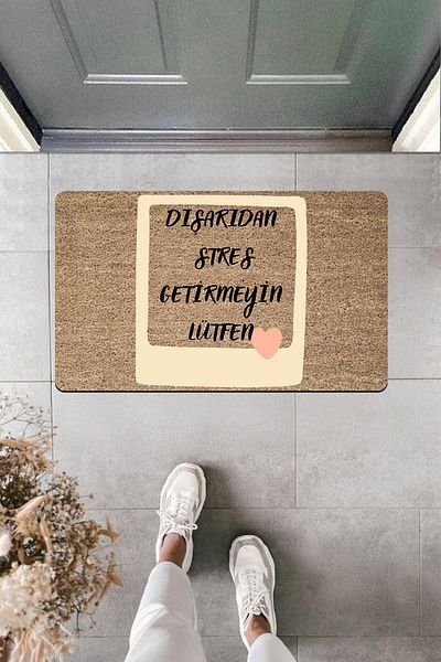 Dormot Home High Quality Digital Printing Graphic Do Not Get Stressed from Outside Please Door Front Mat