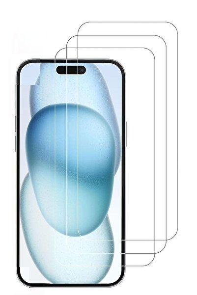 Evax 3'lü Paket Iphone 15 Uyumlu Temperli Hd Cam Ekran Koruyucu Kırılmaz Cam ...
