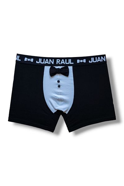 Juan Raul Men's Boxers - Bow Tie, Comfort Flex, Soft and Breathable Cotton Underwear Boxers