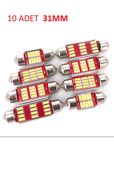 Vlotho Sofit Led Canbus C5w Tavan Plaka Ampül 31mm 10 Adet