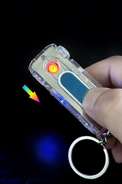 İNDİRİM CENTER Yeni Sıradışı 2025 Trend Ürünü Anahtarlık ve Usb Şarjlı Farlar Led Özel Tasarım Jeep Çakmak