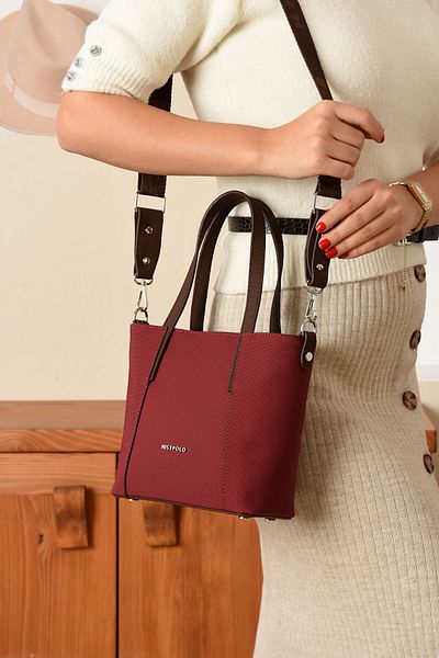 Just Polo Textured Fabric Anna Model Women's Hand Shoulder Crossbody Bag