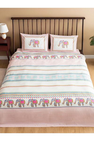 LC Waikiki Lcw Home Elephant Patterned Double Pique Set (S4)