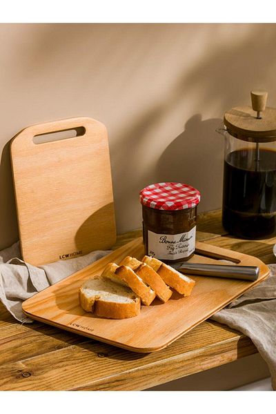 LC Waikiki Lcw Home Wooden Cutting Board Set of 2 32 cm