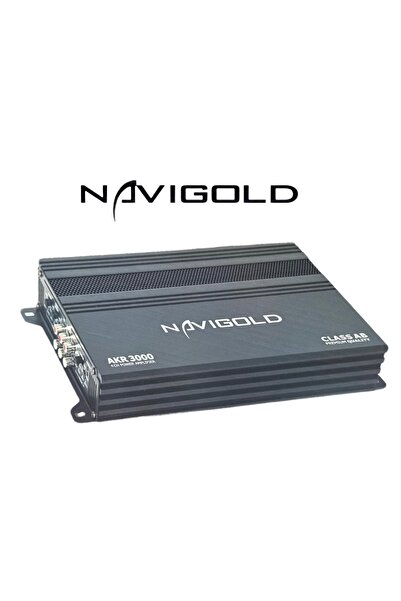 Navigold AKR-3000 4KANAL PROFESYONEL STEREO OTO AMFİ ANFİ 3000WAT 2ohm 4X90W ...