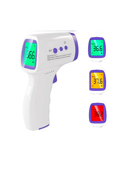 abnturk Temassız Termometre Dijital Ateş Ölçer Vücut ısısı ölçen 16 Hafızalı ...