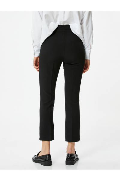 Koton Kumaş Klasik Pantolon Yüksek Bel Dar Paça