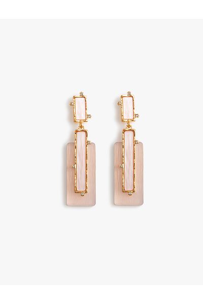 Koton Geometric Earrings Dangle Plastic