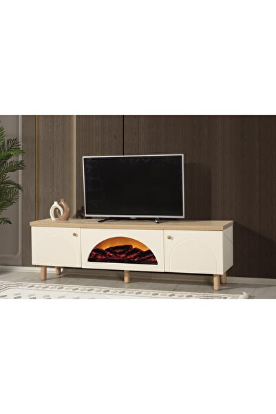 VİNMOB BOHEM BLUETOOTH'LU ŞÖMİNELİ TV SEHPASI