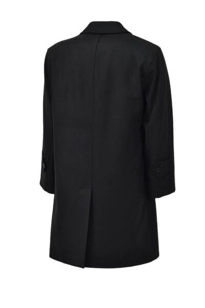 BIGAZZI Ανδρικό παλτό μαύρο κασμίρ 99549 BGL-ST04163