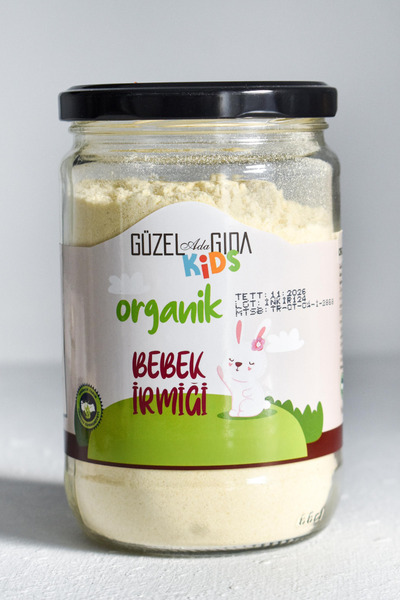 Güzel Ada Gıda Organik İrmik 350 Gr +6 Ay