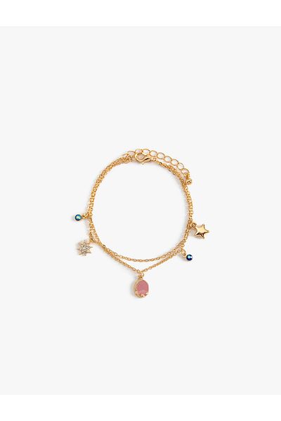 Koton Set of 2 Chain Bracelets with Charm Detail