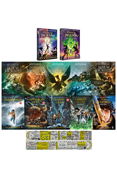 XLibris Percy Jackson Serisi 12 Kitap Set + Mat. Öğreten Cetvel
