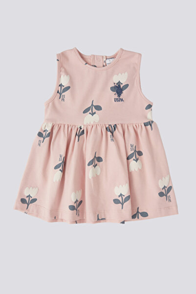 U.S. Polo Assn. U.S. Polo Assn Kız Bebek Pembe Elbise