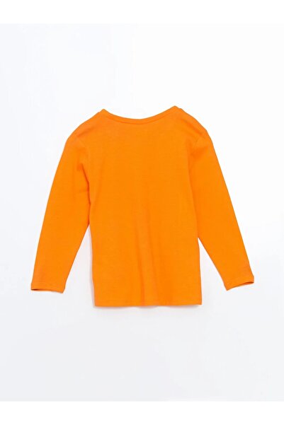 LC Waikiki LCW Kids Turuncu Bisiklet Yaka Erkek Çocuk Pijama Takımı