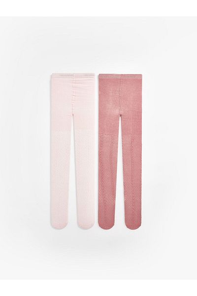 LC Waikiki Lcw Baby Pink Baby Girl Pantyhose 2 Pcs