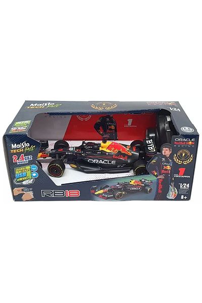 TOYFEST سيارة Maisto 1/24 F1 Red Bull RB18 RC بسرعة 2.4 جيجا هرتز
