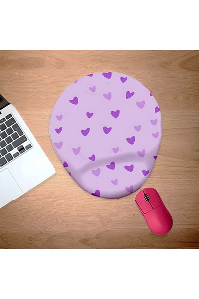 HobiShop Подложка за мишка Little Purple and Lilac Hearts