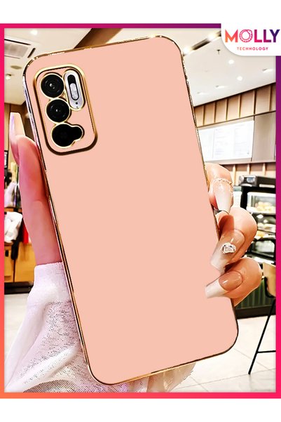 Molly Technology Xiaomi Redmi Note 10 5g Için Rose Kenarları Gold Detaylı Lük...