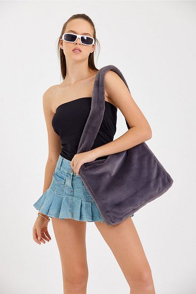 fluffy Geantă de umăr și crossbody gri Toscana - 35x35 cm (BOY:35 EN:35 SAP:85)