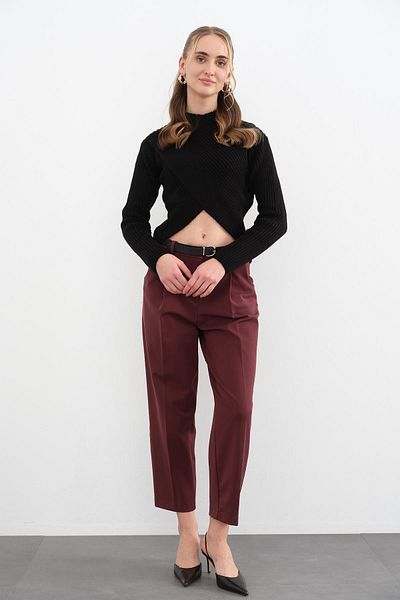 Qutu Butik 7658 PULOVER CU GULER CU DOUĂ PIEPTĂ SARDON