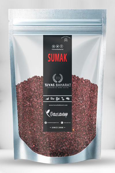 TUVAS BAHARAT %100 Saf Öğütülmüş Sumak 100gram – Katkısız, Yoğun Aromalı