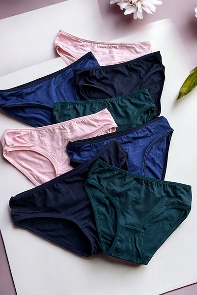 BLİSS WEAR FASHION Chiloți din bumbac pieptănat 8Li pentru femei