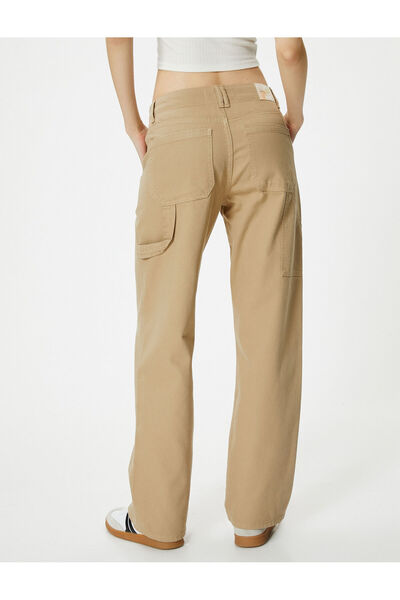 Koton Bol Paça Pantolon Yüksek Bel Cep Detaylı