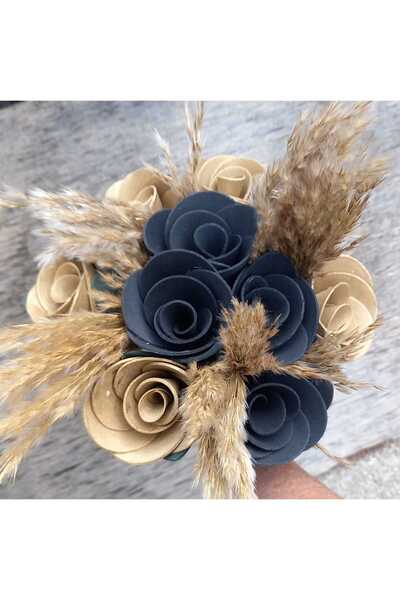 kutmen ورود مصنوعة يدوياً من اللاتكس 10 قطع زهور صناعية