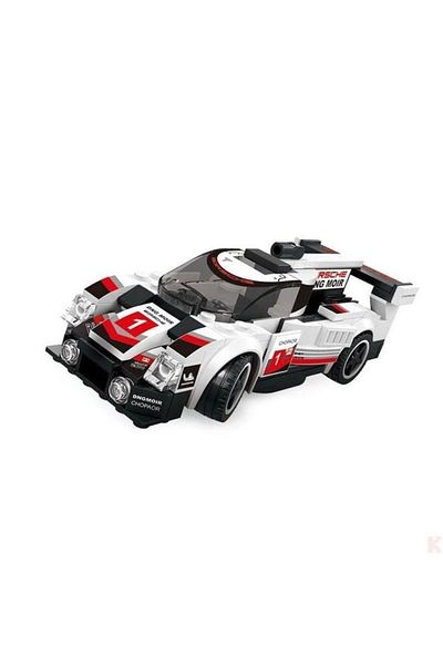 Wange White Lego Super Car Sports Race Car - 175 Pieces
