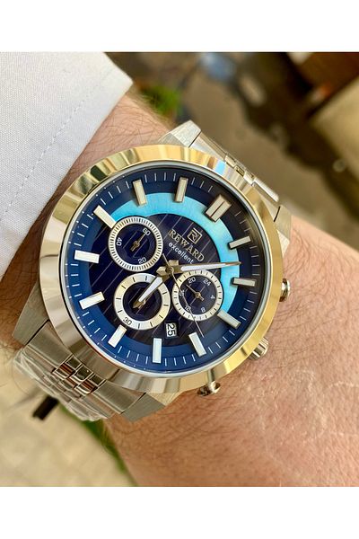 Reward Excellent Steel 5Atm Waterproof Mens Wrist Watch Bracelet Gift