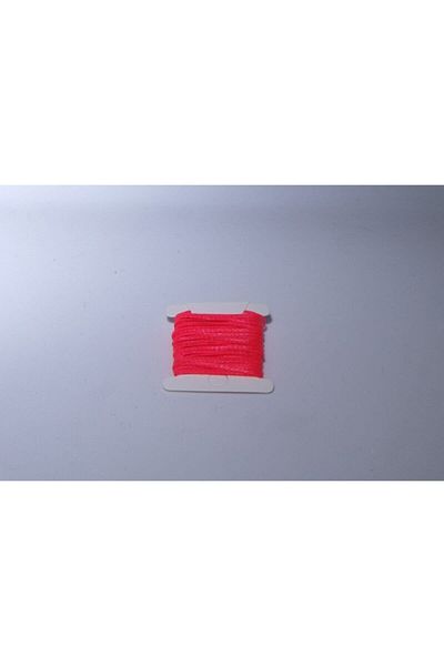 Eskişehir hobi sanat Κολιέ με κερωμένο σχοινί Neon Pink 3 μέτρων - Σχέδιο βραχιόλι με σχοινί